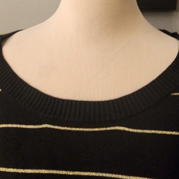 Basic Editions Tops Basic Editions Blackgold Layered Look Top X